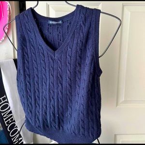 brandy melville cable knit sweater vest